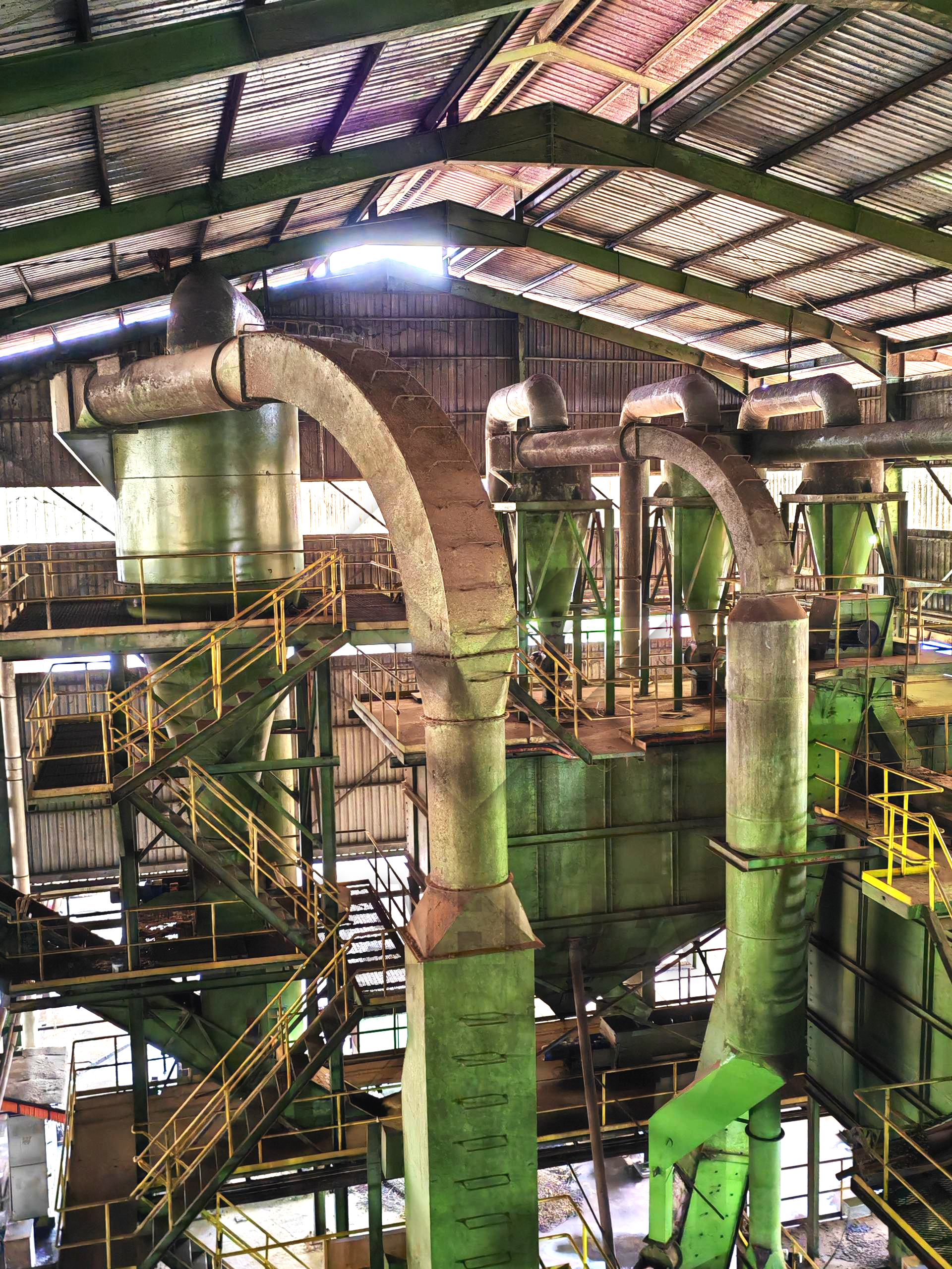 Palm kernel&shell separate winnowing system